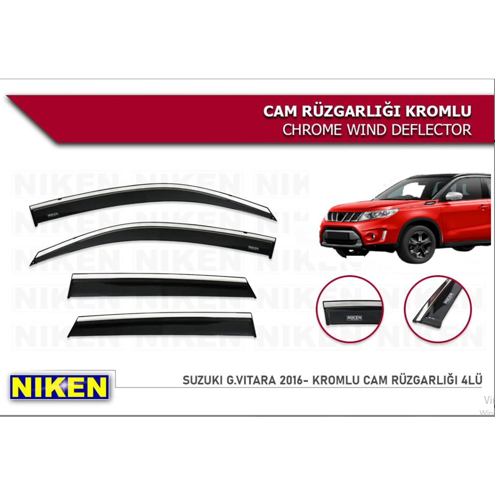 Suzuki Vitara 2015-2026 Cam Rüzgarlığı Nikelajlı