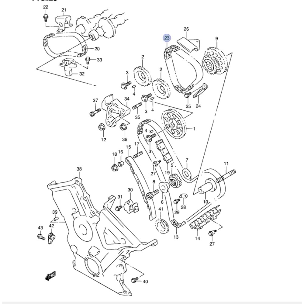 Suzuki Vitara V6 Grand Vitara Eksntrik Zinciri 2. Nolu SOL