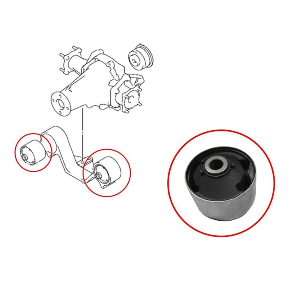 Suzuki Grand Vitara 06-12 Arka Defransiyel Burcu Ön