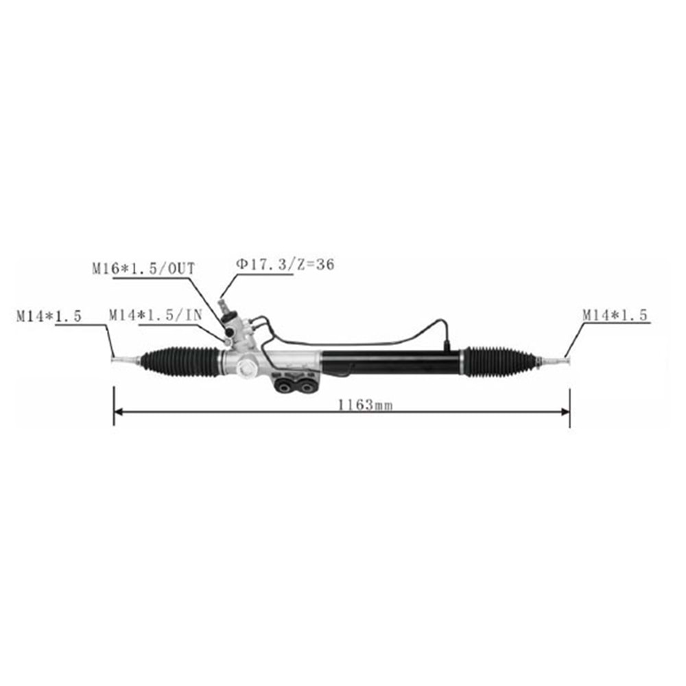 Nissan NAVARA 06-14 Hidrolik Direksiyon Kutusu
