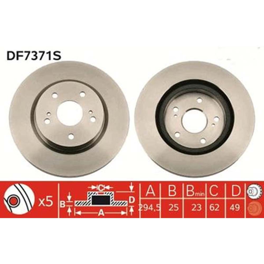 Suzuki Grand Vitara 06-12 Ön Fren Disk Aynası