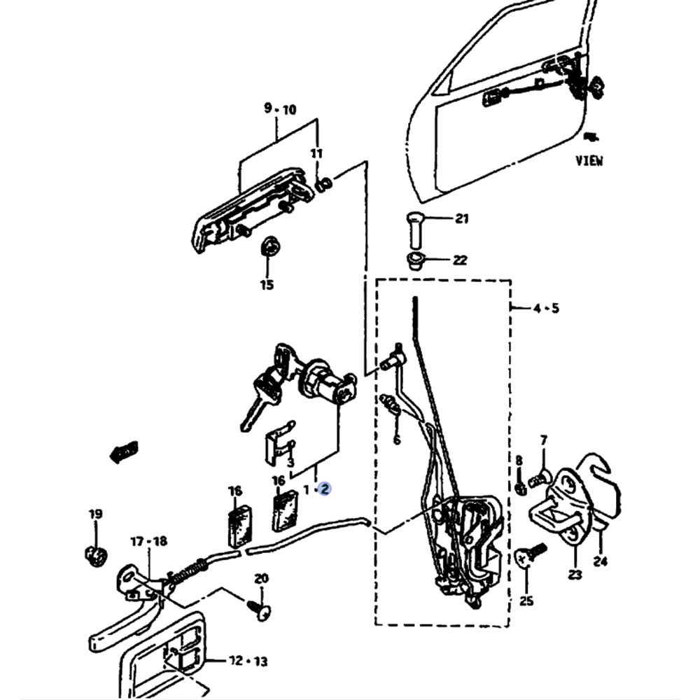Suzuki Alto Maruti 800cc Ön Sol Kapı Şifresi