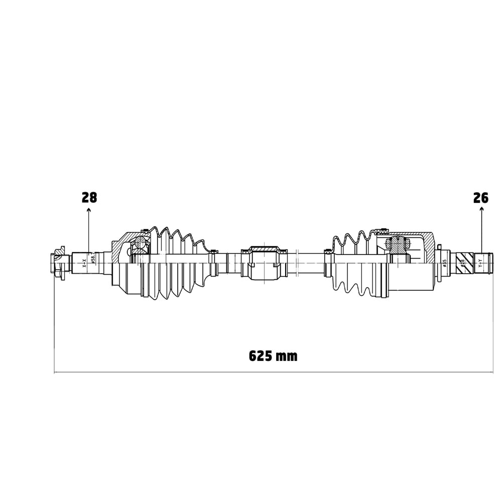 Mazda 3 BK12 AT 03-06 3 BL 1.6 MZR DZL MT 09-14 Sol ÖN Aks Komple