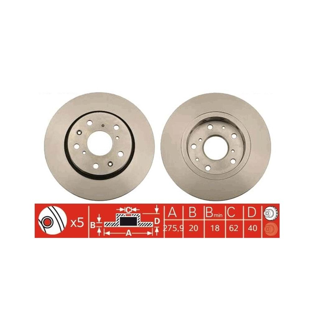 Suzuki Swift 1.6 05-10 Sport Ön Fren Diski Aynası Takım