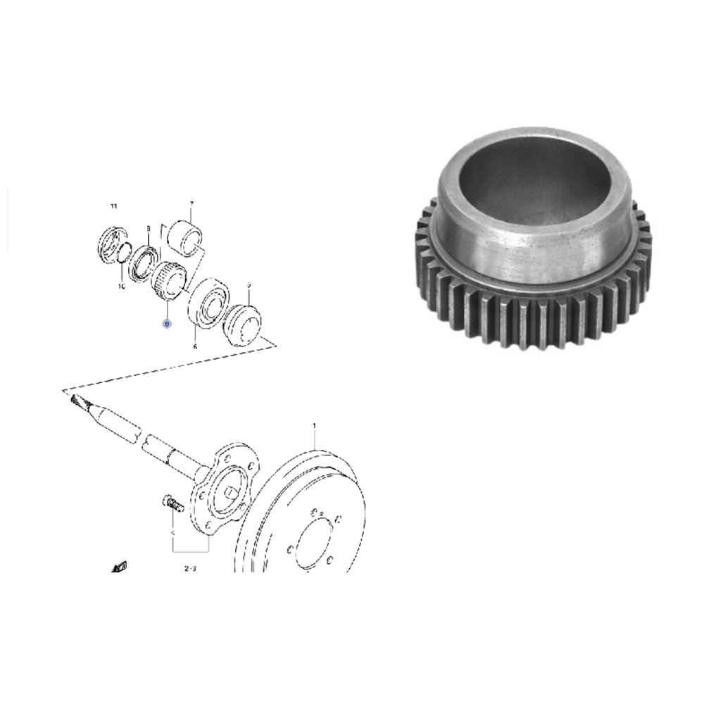 Suzuki Grand Vitara Xl7 2002-2006 Arka AKS Abs Dişlisi Yüszük
