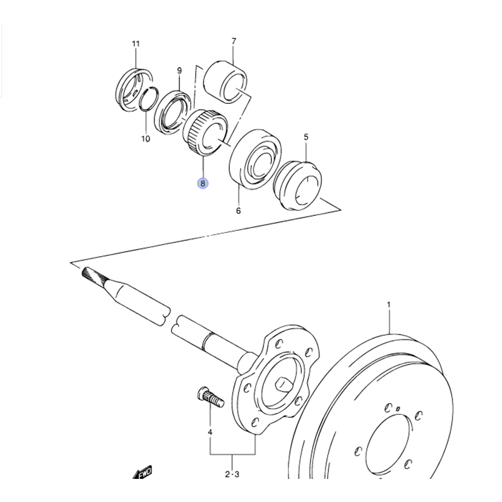 Suzuki Grand Vitara Xl7 2002-2006 Arka AKS Abs Dişlisi Yüszük
