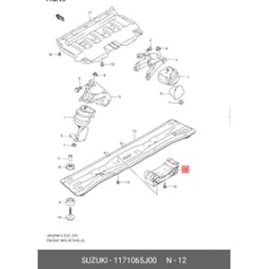 Suzuki Grand Vitara 06-13 Şanzıman Alt Takozu