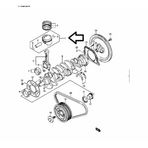 Suzuki Sx4 10-12 M16a Motor Pistonu 050