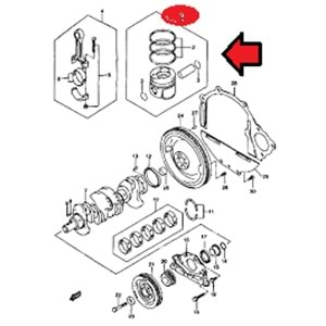 Suzuki Vitara 2.0 95-00 HDI PİSTON-SEKMAN SET STD.