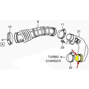 Suzuki Grand Vitara 1.9 ddis Dizel 2006-2012 Turbo Emiş Borusu Hortum