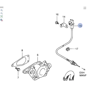 Suzuki Grand Vitara 1.9 ddis Turbo Sıcalık Isı Sensörü Kahve