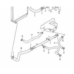 Suzuki Swift 1.0 90-96 SF310 Su Radyatör Alt Hortumu