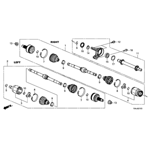 Honda Civic Sedan 1.5 2016-2021 Ön Sağ İç Aks Mili