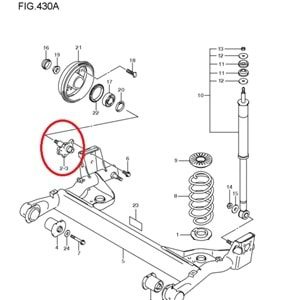 RS413 SOL ARKA AKS TAŞIYICI