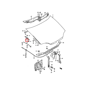 Suzuki Swift 90-01 Kaput Menteşe sol
