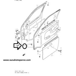 ÖN SOL KAPI İÇ FİTİLİ SUZUKİ CARRY 99-03 1.3 16V