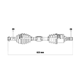 Mazda 3 BK12 AT 03-06 3 BL 1.6 MZR DZL MT 09-14 Sol ÖN Aks Komple