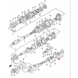 Suzuki Samurai 1.3 90-01 Grup Uc Rulmanı Bilyası