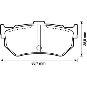 ARKA FREN BALATASI SUZUKİ SWİFT 83-89