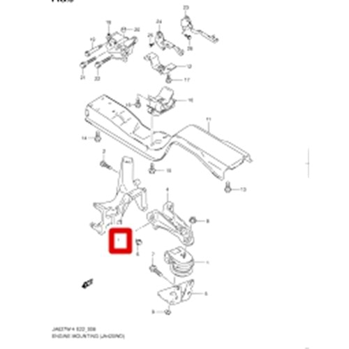 BRAKET,MOTOR ÖN BAĞLANTI ,SAĞ