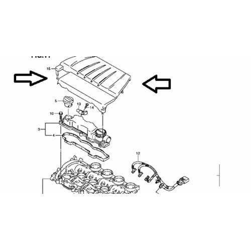 ÜST MOTOR KAPAĞI PLASTİĞİ