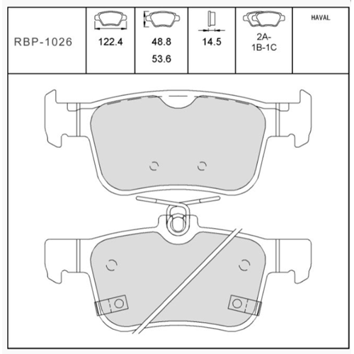 Honda Civic 2016-2022 Civic 2022 ARKA FREN BALATASI