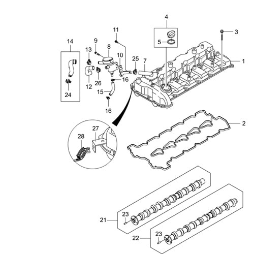 Ssangyong Rexton 2.7 d27t Eksantrik Mili Emme