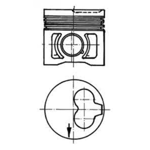 Renault Laguna I 1993 - 2002 1.9 Dci F9Q Piston Sekman STD