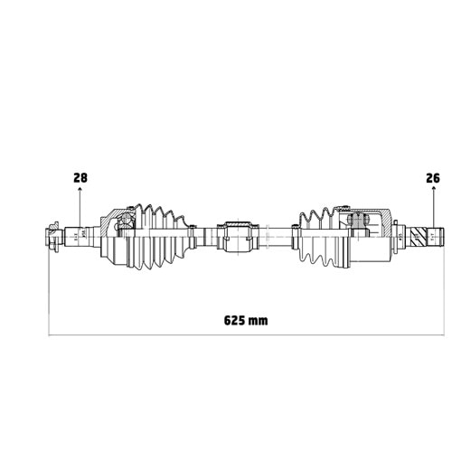 Mazda 3 BK12 AT 03-06 3 BL 1.6 MZR DZL MT 09-14 Sol ÖN Aks Komple