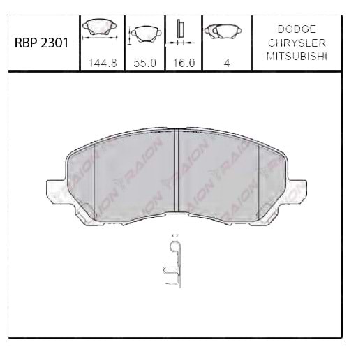 Mitsubishi LANCER 03- ASX 10- OUTLANDER 03-06 Ön Fren Balatası