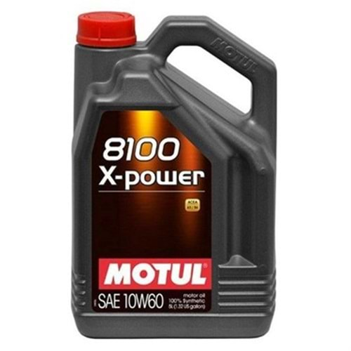 Motul 10W60 8100 X-Power Yağ 5 LT