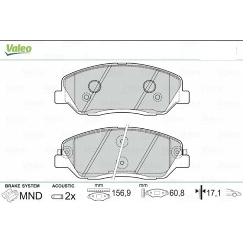 Ssangyong MUSSO GRAND 2019-2025 Ön Fren Balatası valeo