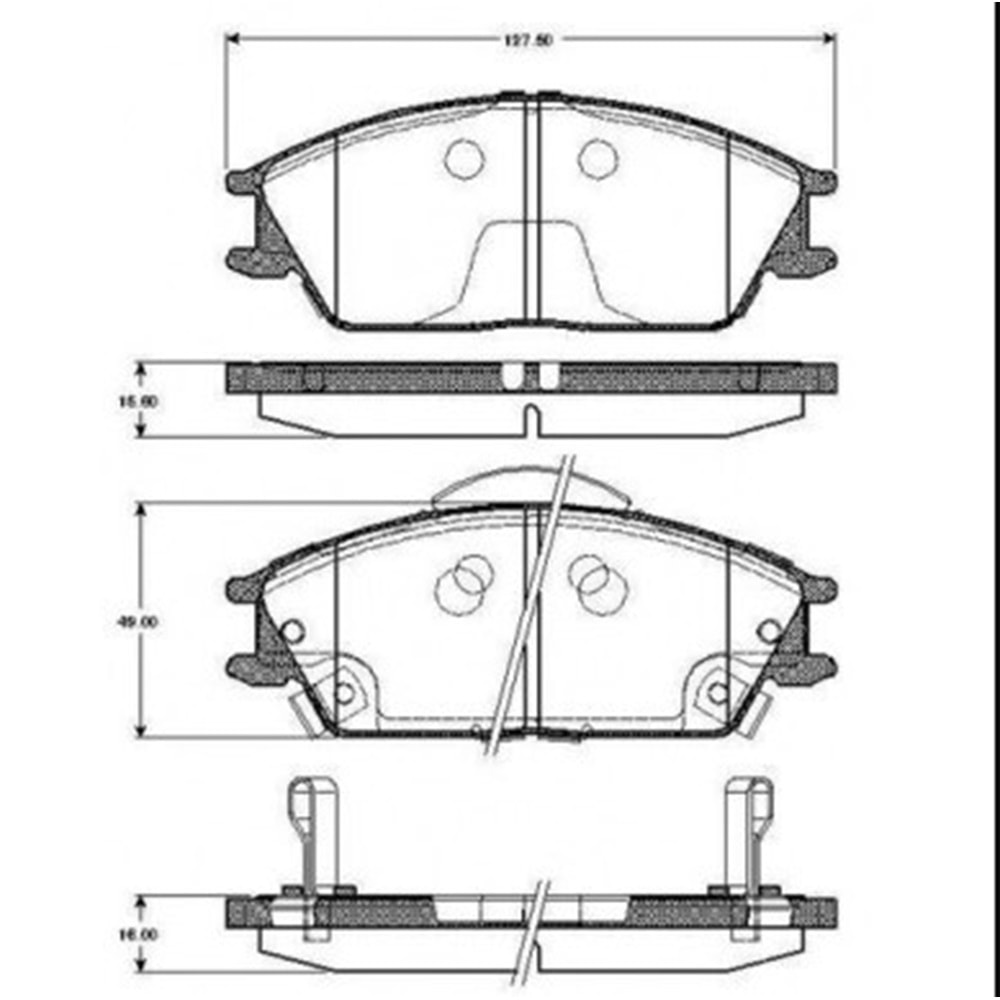 Hyundai Accent 00-06 Ön Fren Balatası Takım