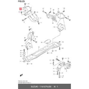 SUZUKİ Sx4 06-10 MOTOR TAKOZU ÖN ÜST SAĞ