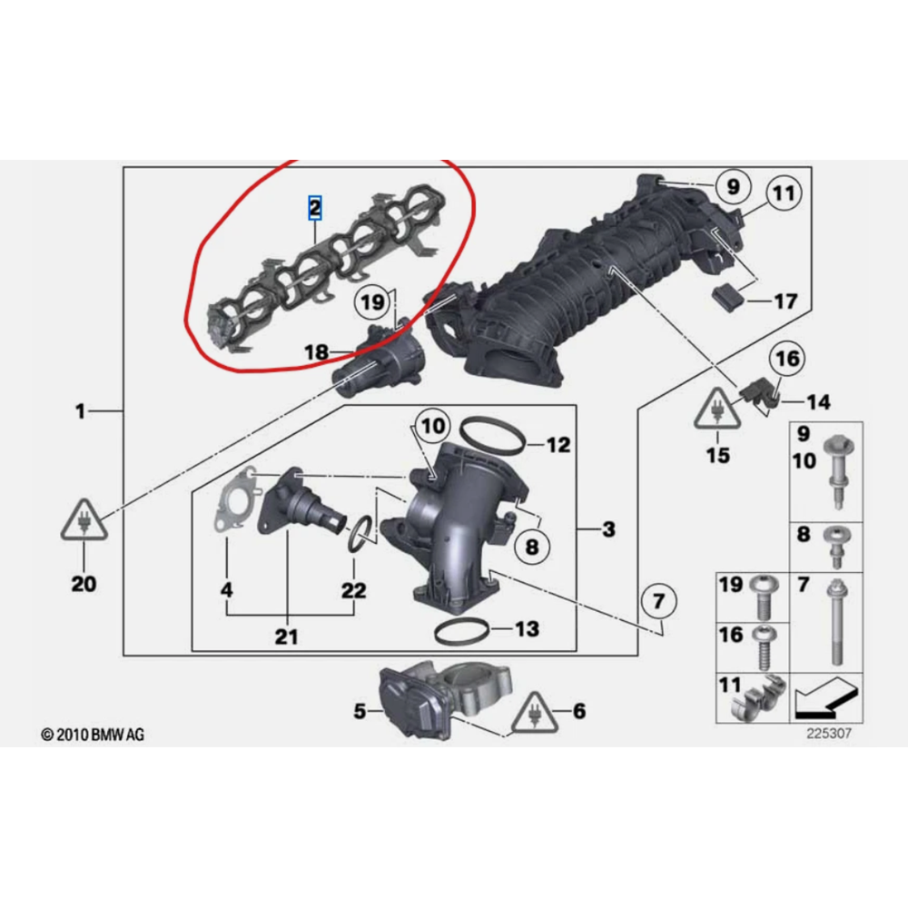 Bmw F20 E90 F30 F32 F10 N47 EMME MANİFOLDU Kelebeği