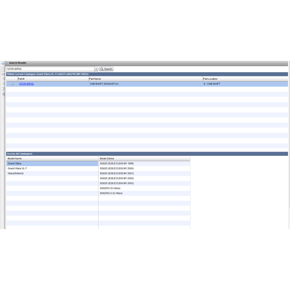 SUZUKİ GRAND VİTARA H20A H25A EKSOZ EKSANTRIK MIL SOL