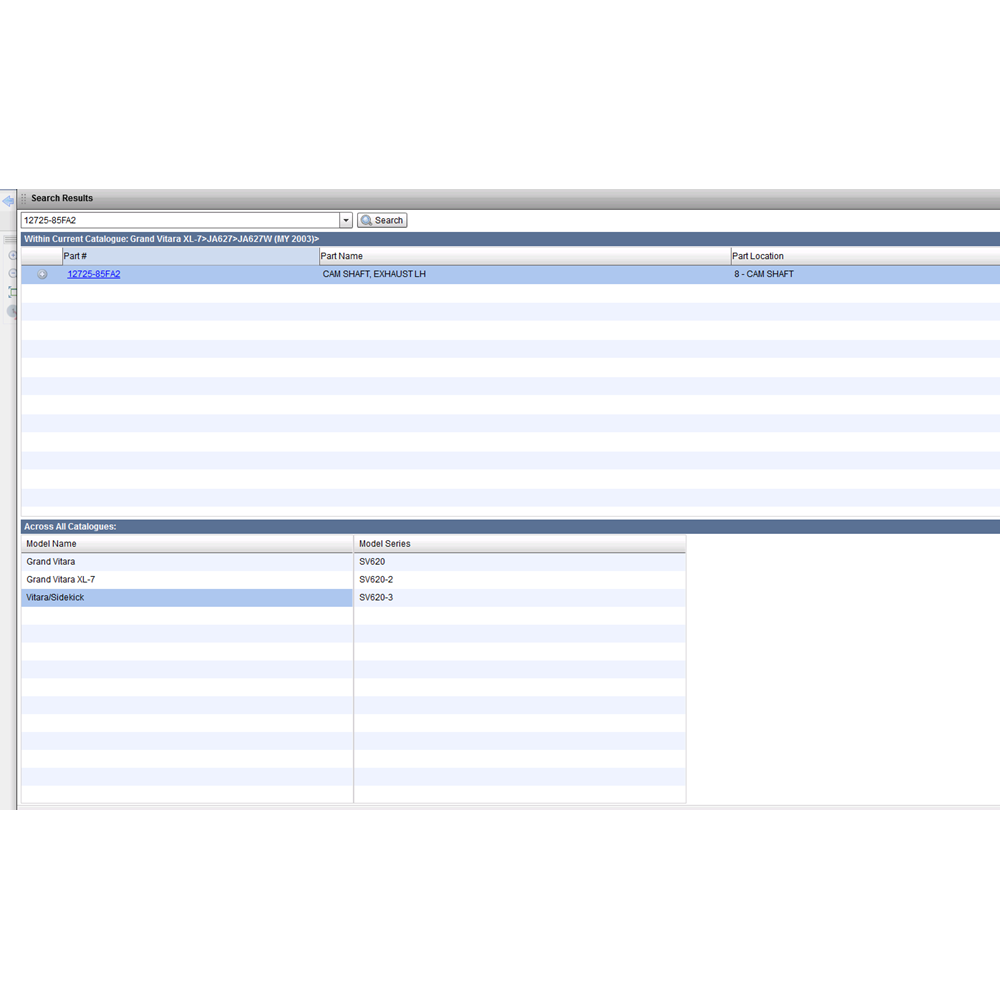 SUZUKİ GRAND VİTARA H20A H25A EKSOZ EKSANTRIK MIL SOL