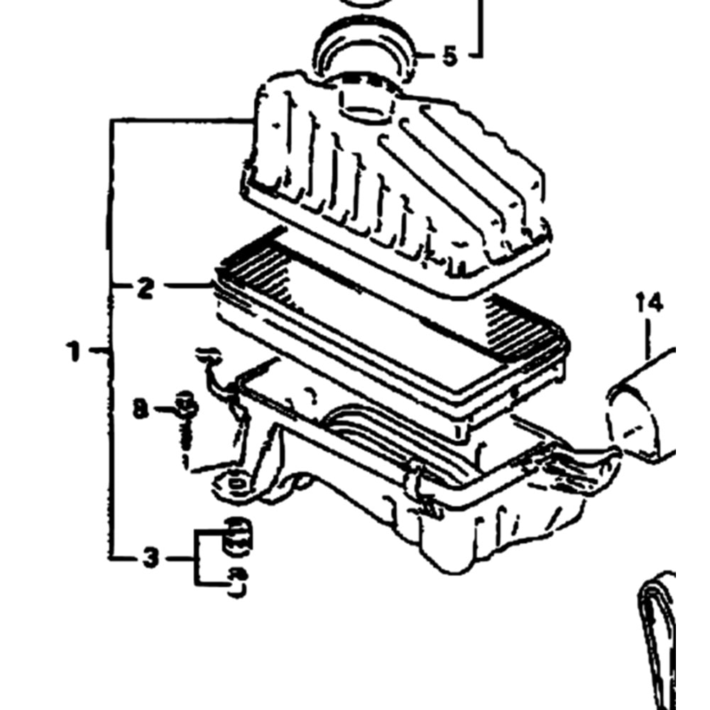 Suzuki Vitara 1.6 Jlx 95-98 HAVA FİLTRESİ Kutusu