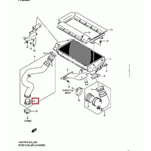 Suzuki Grand Vitara XL7 2.0 İntercoller HORTUMU GİRİŞİ Contası