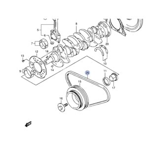 Suzuki Jimny 1.3 2004-2016 M13A Vantilatör Kayişi